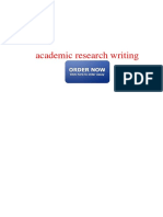 Academic Research Writing