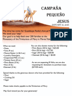 Campana Pequeno Jesus Flyer