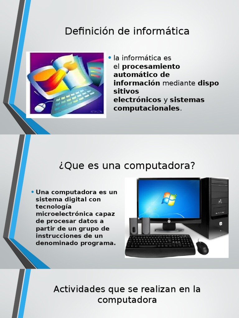 Definición y conceptos de informática | PDF | Hardware de la ...