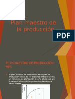 Plan Maestro de La Producción