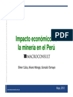 Impacto Económico de La Minería en El Perú