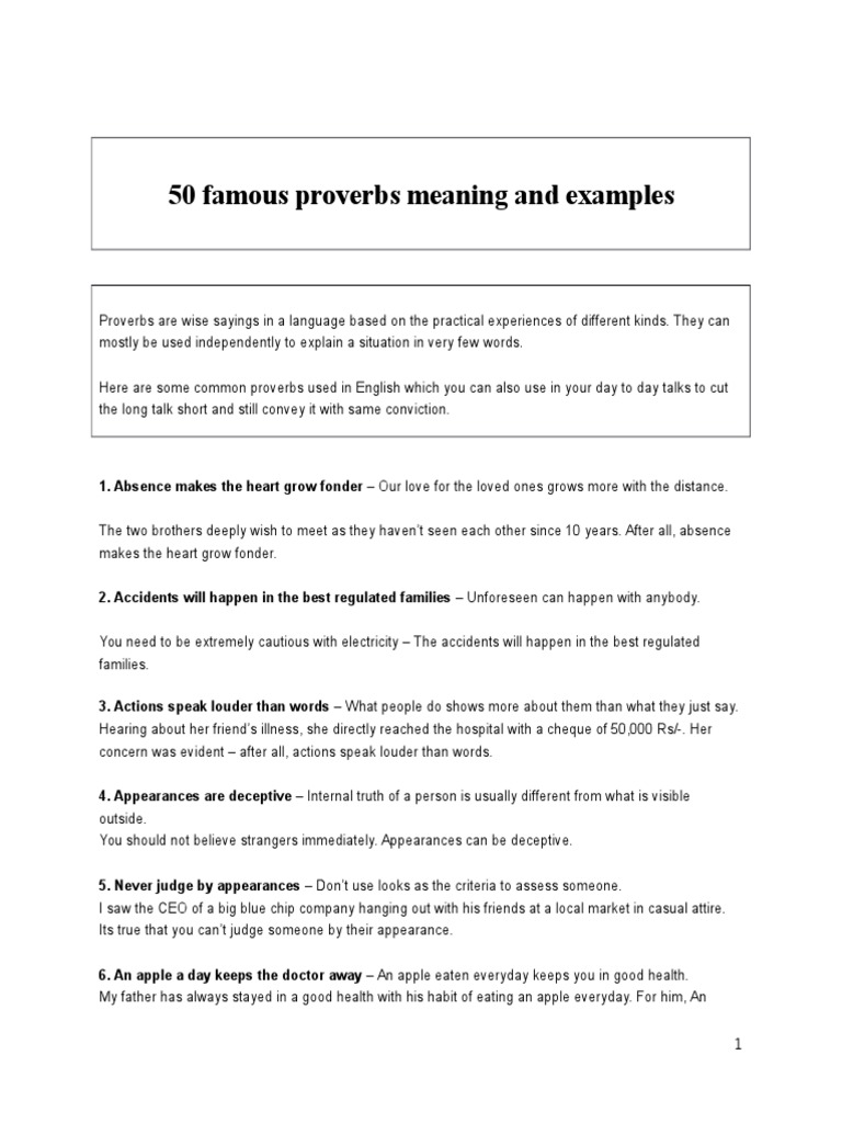 What is proverbs in literature image