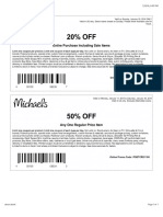 Michaels 20 and 50 Off