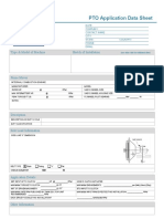 PTO Application Data Sheet: Type & Model of Machine Sketch of Installation