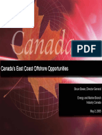 Canada's East Coast Offshore Opportunities - Bruce Bowie Industry Canada