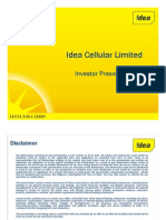 Idea Cellular Limited: Investor Presentation