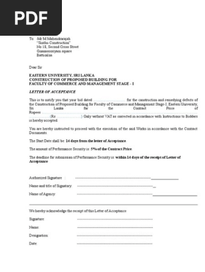 Award Letter