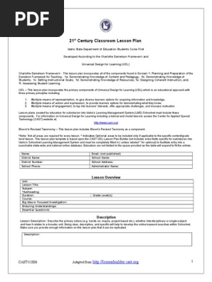 21st Century Classroom Lesson Plan Template_8!28!12