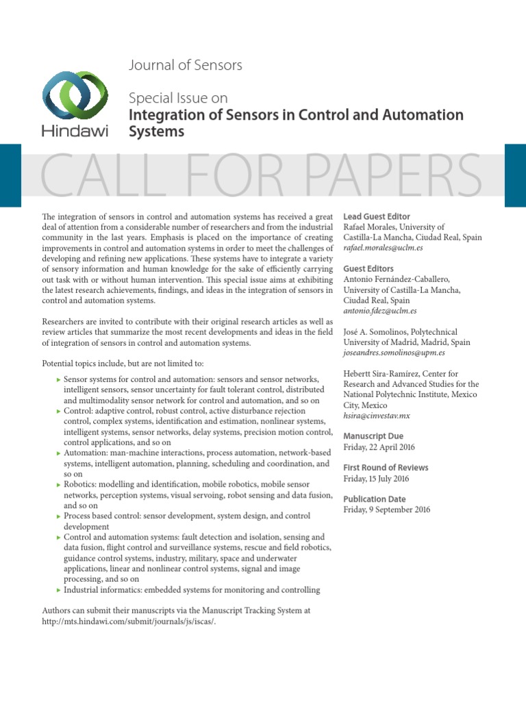 Sensors in Control and Automation Systems | PDF | Automation | Robotics