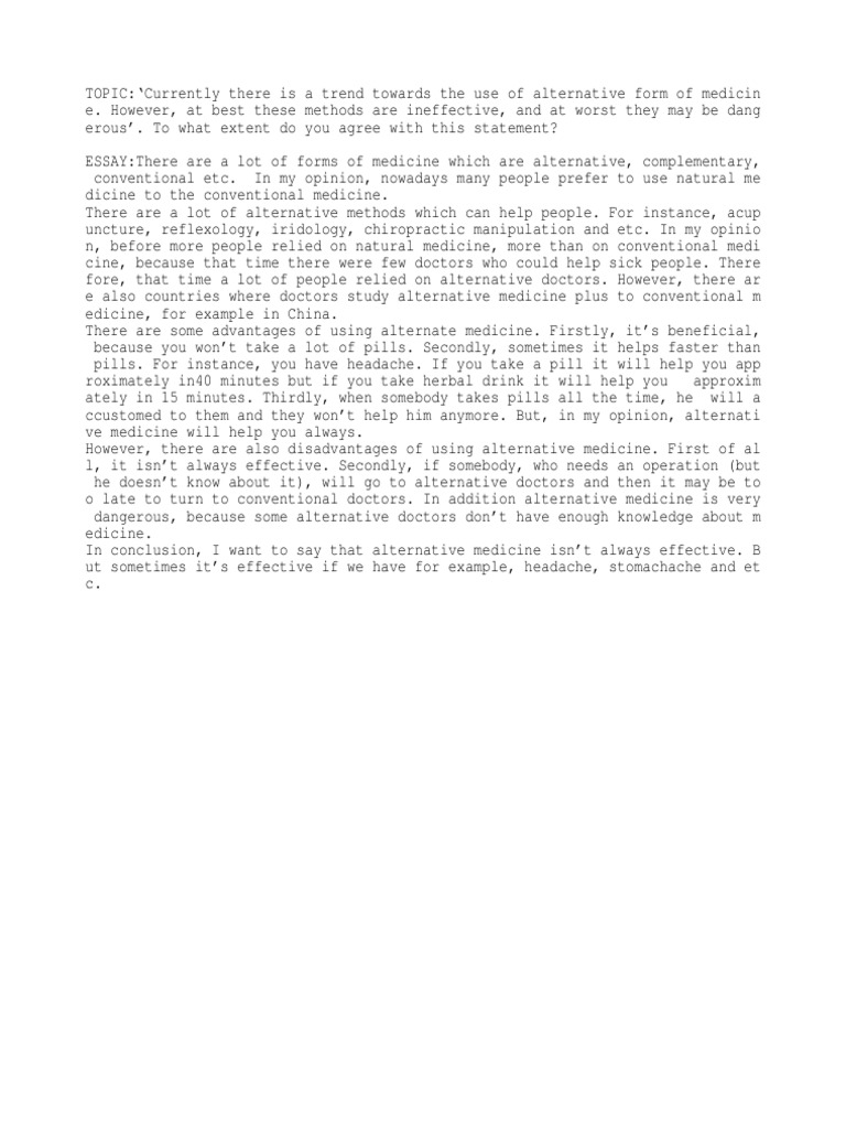 Thesis statement for water supply