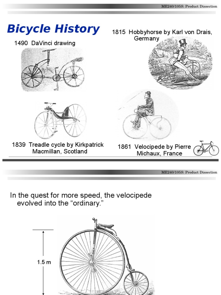 Evolution of Bicycle Design History | PDF | Sports & Recreation