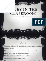 Classroom Rules and Etiquette Guide