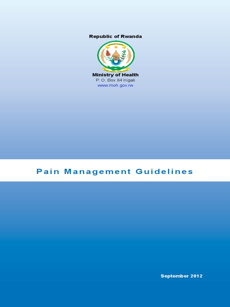 Pain Management Guidelines 15112012 PDF Pain Management Analgesic