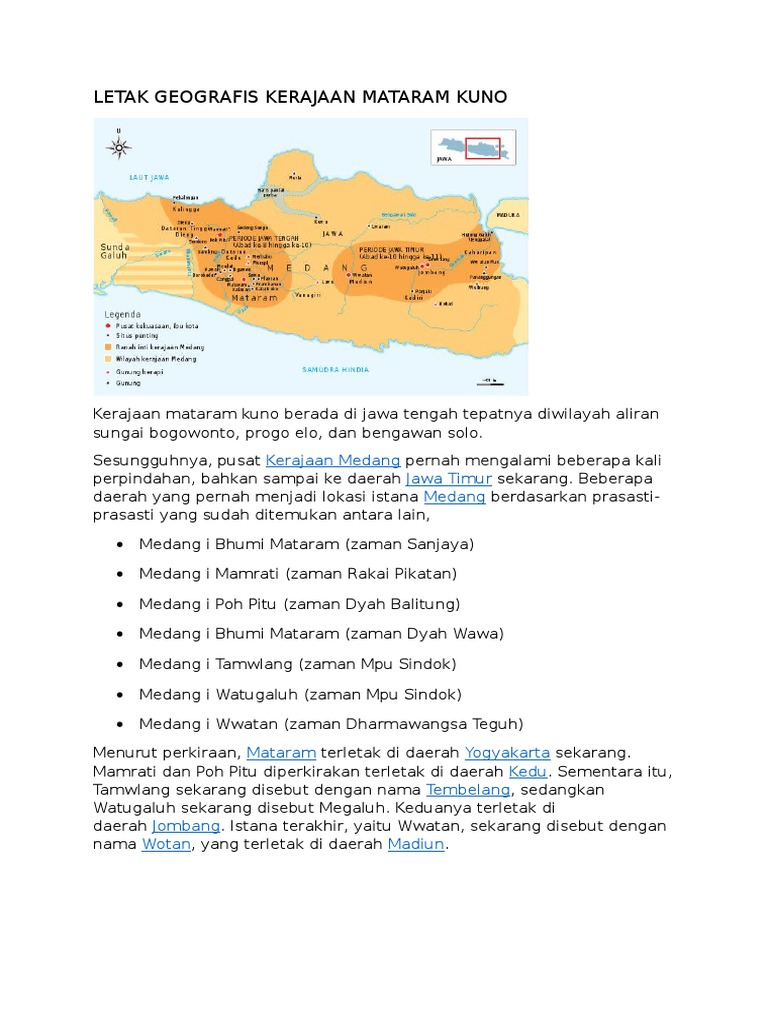 Letak Geografis Kerajaan Mataram Kuno Dan Buktinya Pdf
