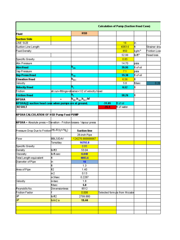 cooling water pump data sheet Final.xlsx Pump Pressure Free 30