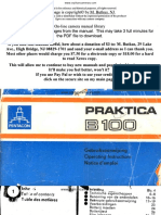 Praktica B100 Manual