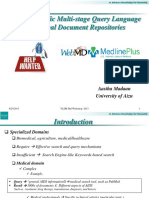 Domain Specific Multi-Stage Query Language For Medical Document Repositories