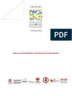 Democracia Participativa y Revolucion Latinoamericana