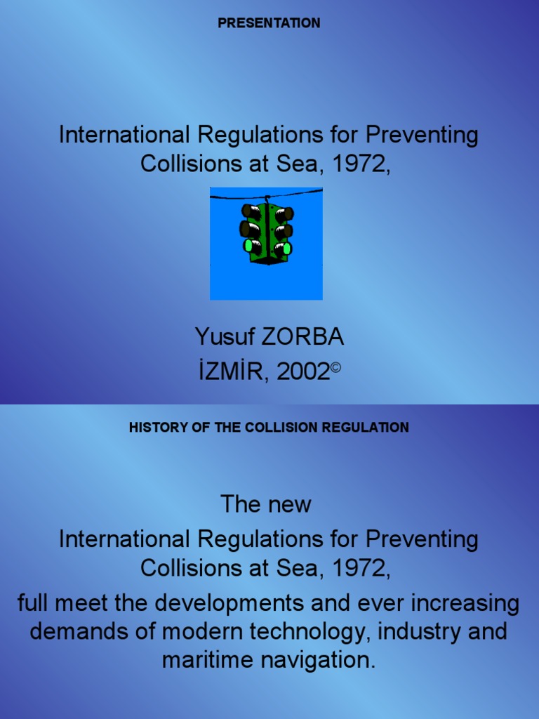 Colreg 1-10 | PDF | Traffic | Radar