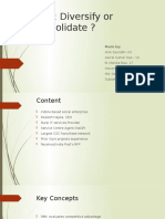 NICT: Diversify or Consolidate ?: Made by