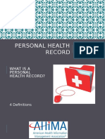 informatics week 6 personal health record presentation