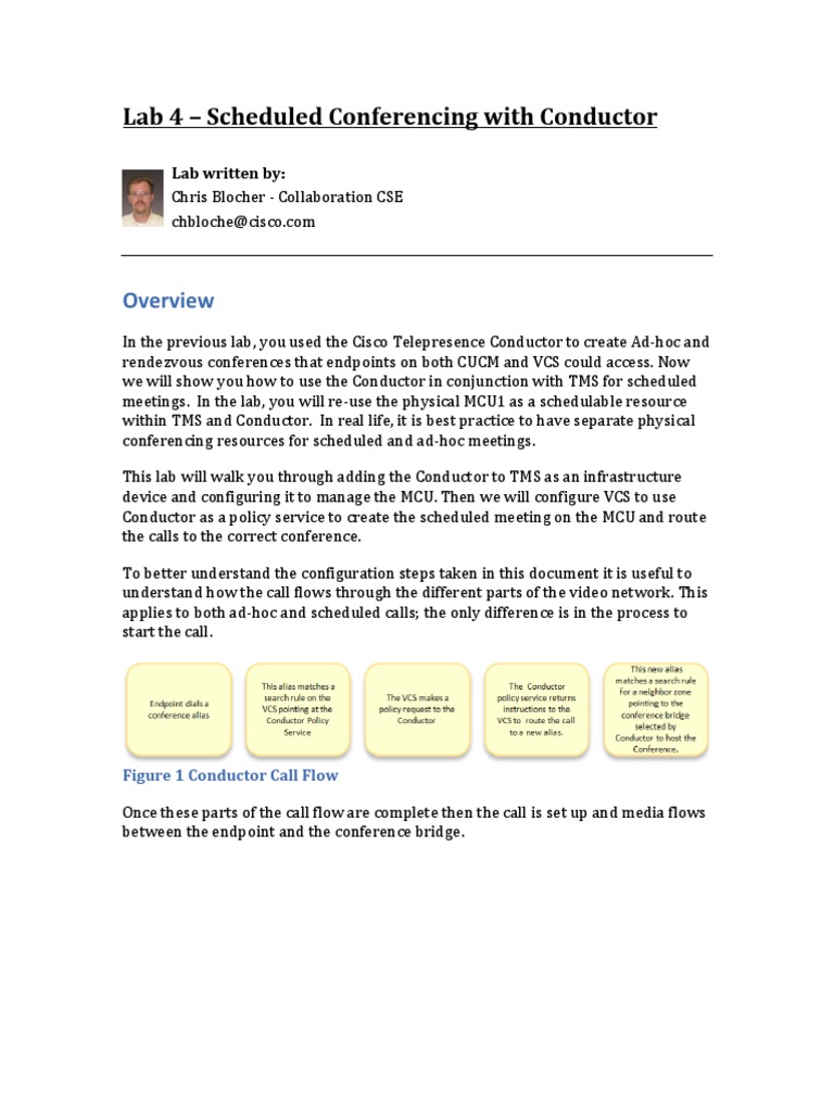 Scheduling Meetings with Cisco Conductor | PDF | Network Architecture ...