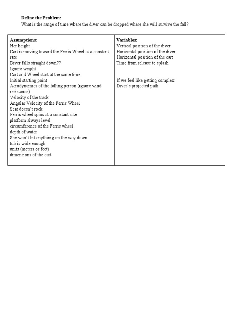 Define The Problem | PDF