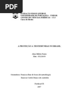 Projeto de Pesquisa - O Programa de Proteção a Testemunhas no Brasil
