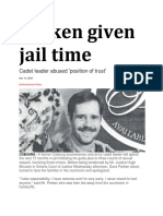 14 Nov 2003 - Cadet Officer Given Jail Time