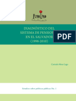 Diagnóstico del Sistema de Pensiones en El Salvador (1998-2010)