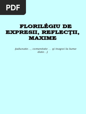 Dictionar De Maxime