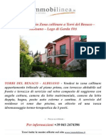 Prestigioso Trilocale in Zona Collinare A Albisano - Case in Vendita Torri Del Benaco