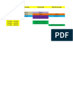 My - Time Table - Sem II