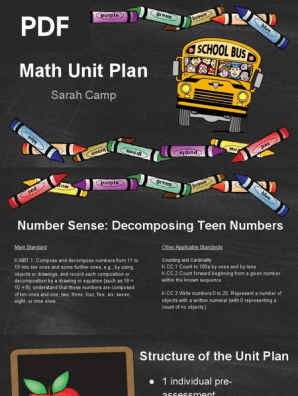 math unit plan
