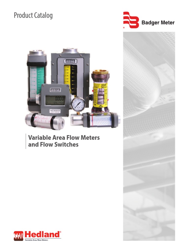 Hedland Variable Area Flow Meters and Flow Switches Catalog VamCa00254En PDF PDF Flow