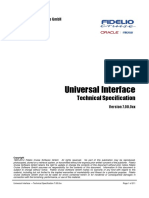 Universal Interface - Technical Specification 7.00.0xx