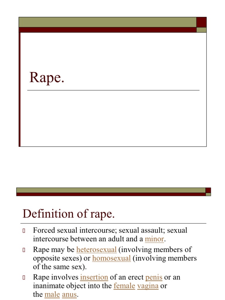 Rape | PDF | Rape | Sexual Violence