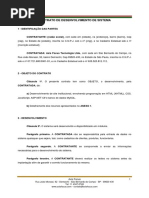 Contrato Desenvolvimento de Sistemas