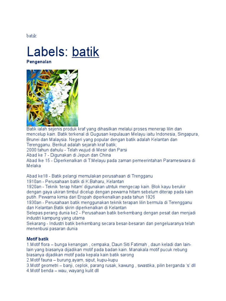 Batik Pdf