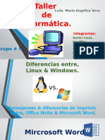 22) Diferencias Entre Linux (Write) & Windows (Word)