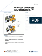 Binding of The Fap2 Protein of Fusobacterium Nucleatum To Human Inhibitory Receptor TIGIT Protects Tumors From Immune Cell Attack 2015 Immunity