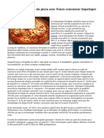 Meilleure Qualité de Pizza Avec Fours Convoyeur Impringer