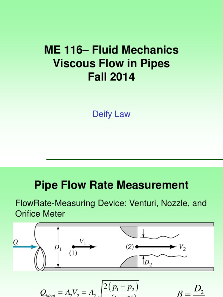 Flow Rate Measurement