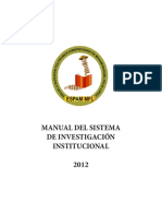 Manual Sistema de Investigacion - 2012
