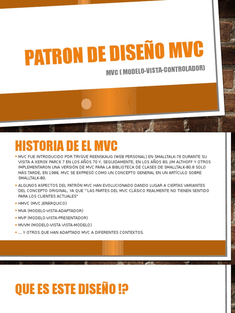 Introducción al Patrón de Diseño MVC | PDF | Arte | Informática