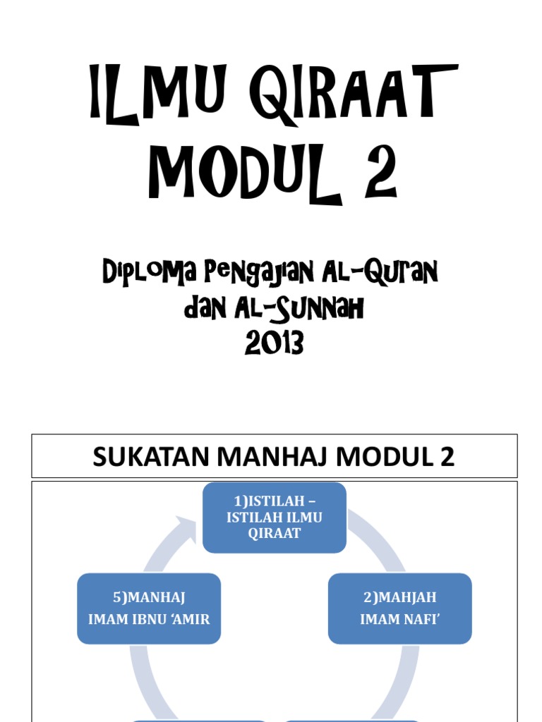 Ilmu Qiraat 2 - 1 PDF | PDF