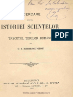 1894 - Ionnescu-Gion, George I. (1857-1904) - Incercare Asupra Istoriei Stiintelor in Trecutul Tarilor Romane PDF
