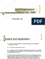 The Industrial Employment (Standing Orders) Act, 1946: Chandan Raj