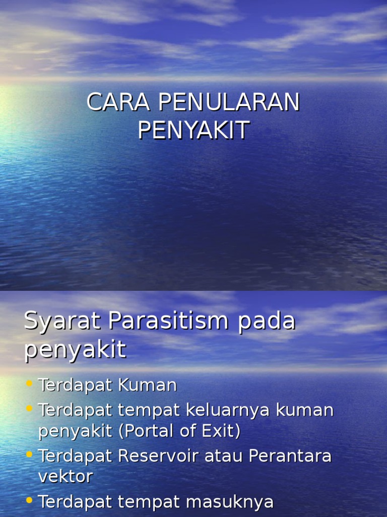 Cara Penularan Penyakit Menular | PDF | Kesehatan Holistik