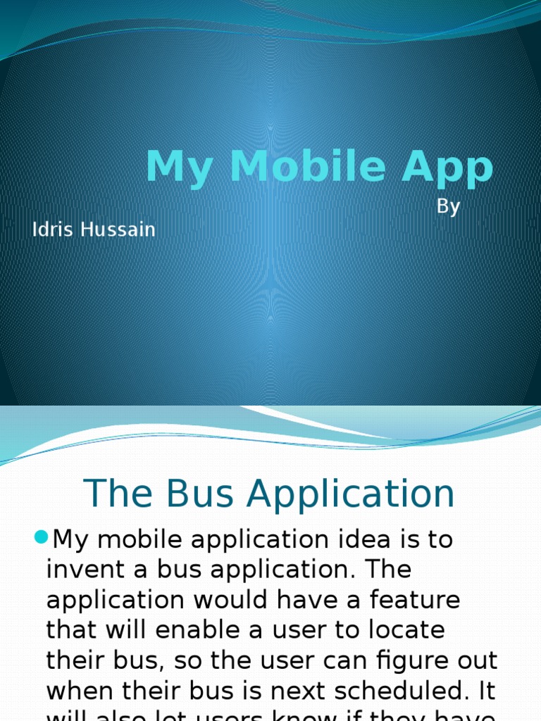 My Mobile App | PDF | Business